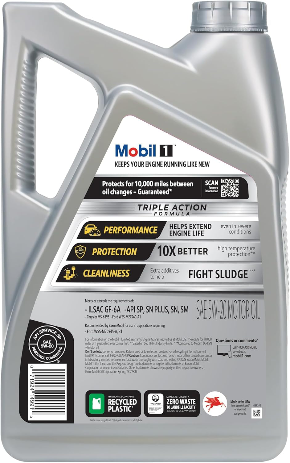 1 - 112798 120763 Synthetic Motor Oil 5W-20, 5 Quart