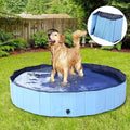 Dog Pool Foldable Pet Outdoor Swimming Pool Collapsible Anti-Slip Hard PVC Pet Paddling Bathtub for Large and Xtra Large Dogs, Kids, Pets